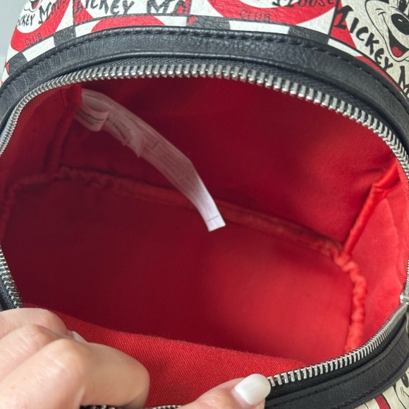 Loungefly Disney Parks Mickey Mouse Club Mini Backpack - Like New- Black & White - Picture 9 of 14